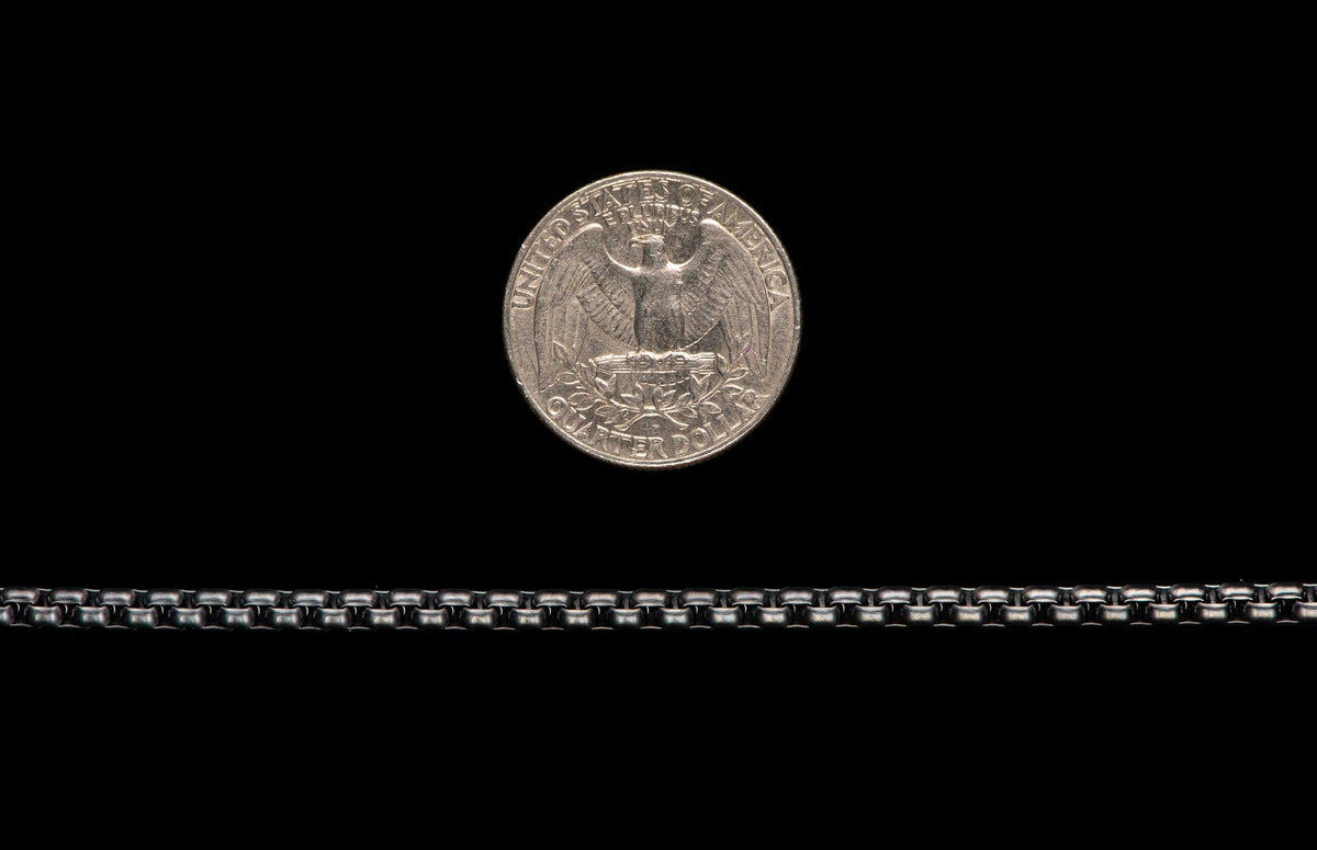 William Henry JEWELRY Black Box Chain - 3.7mm BLACK BOX CHAIN 3.7