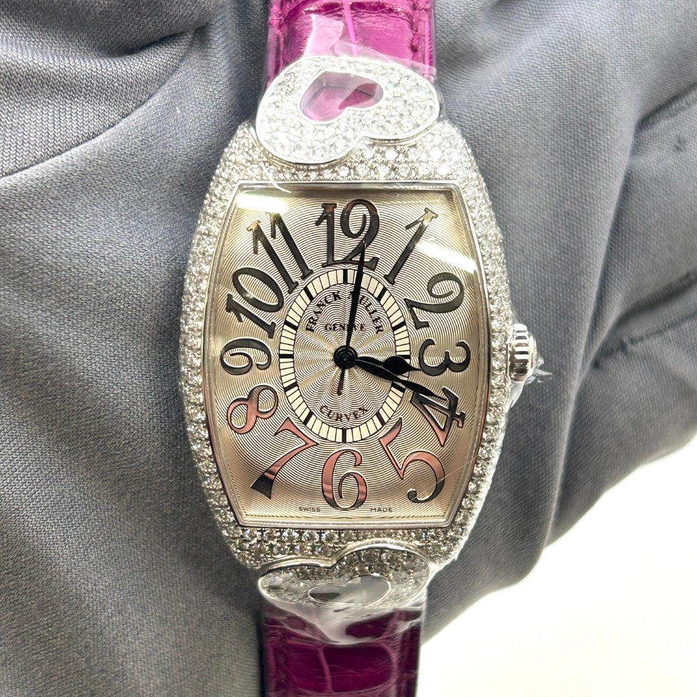 Franck Muller Cintree Curvex Coeur 2852 SC RELIEF HJ – White Gold, 31Mm