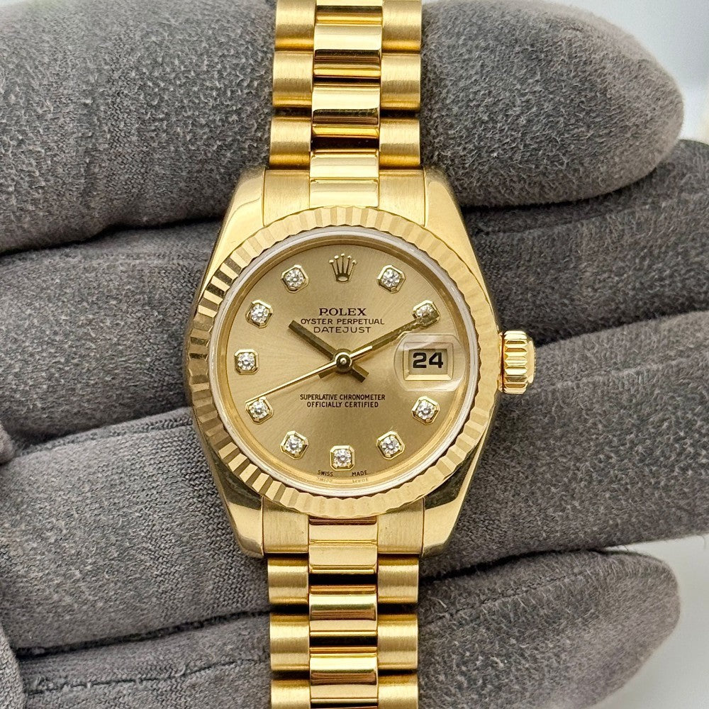 Pre-Owned Rolex Datejust Lady President 179178