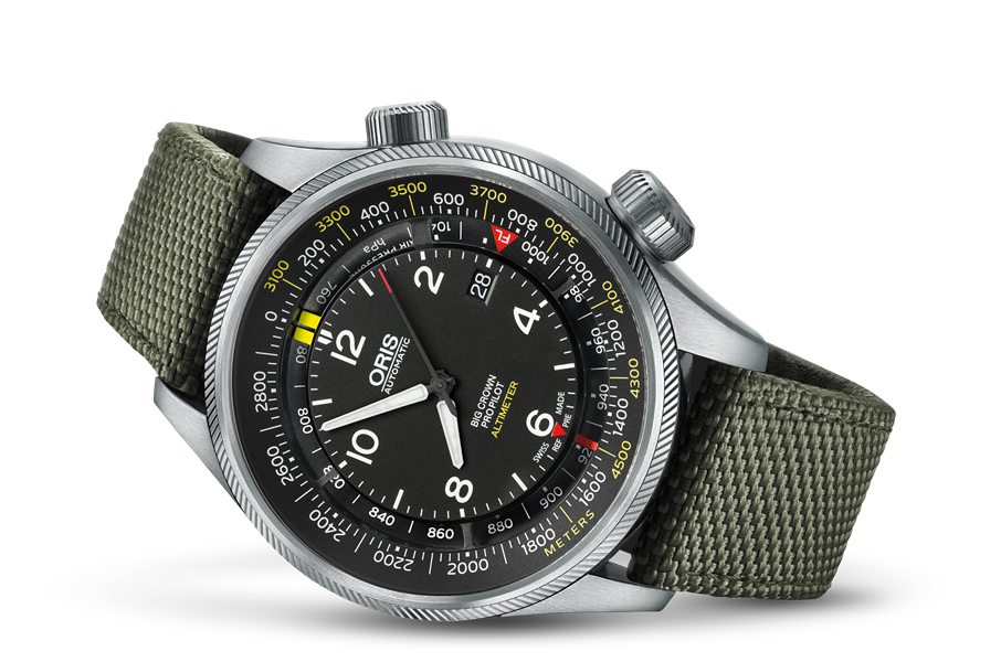 Oris Big Crown ProPilot Altimeter with Meter Scale 01-733-7705-4164-SET-5-23-14FC