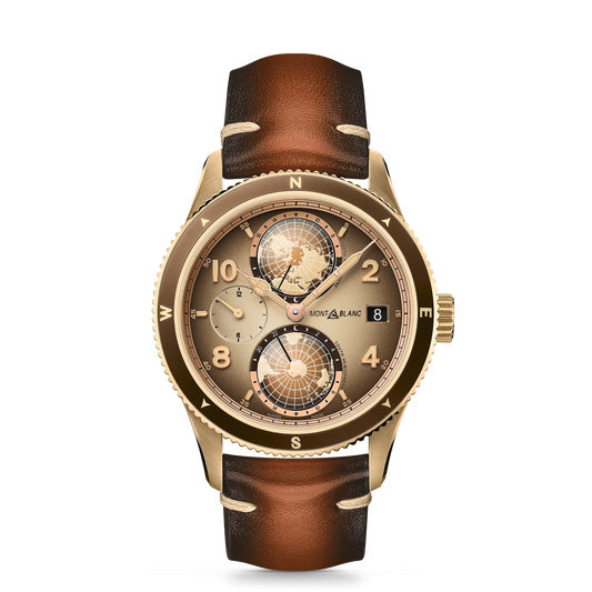 Montblanc 1858 Geosphere Limited Edition - 1858 pieces - Cupro-aluminium - Titane - Brown - Montblanc® US MB128504