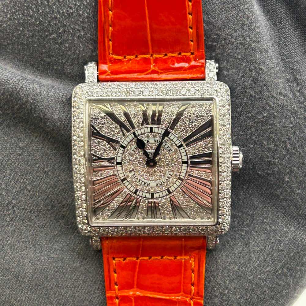 Franck Muller Master Square 6002 L QZ R D CD – White Gold