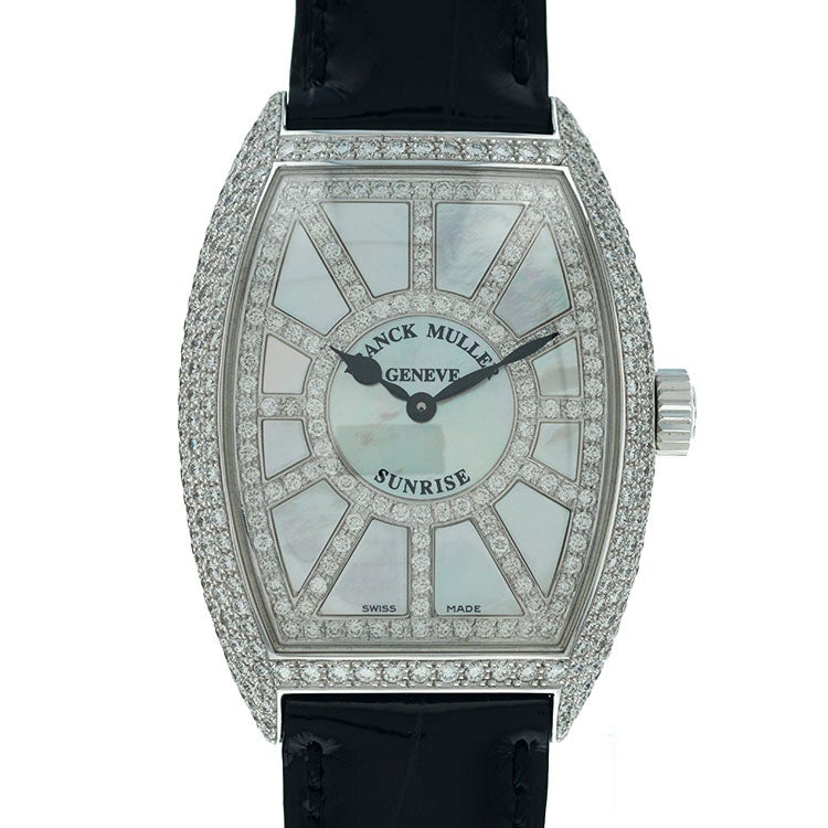 Franck Muller Cintree Curvex Sunrise 7882 QZ SNR D CD – White Gold, 38 Mm