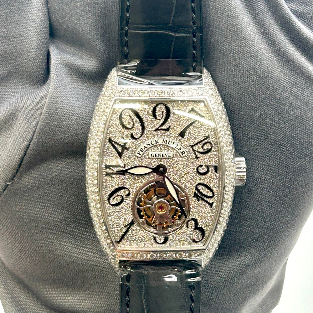 Pre-Owned Franck Muller Cintree Curvex Crazy Hours Tourbillon 7880 T CH D6 CD