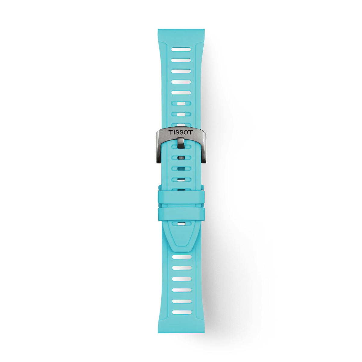 Tissot Official Ice Blue Silicone Strap Lugs 21 mm XS T852049329