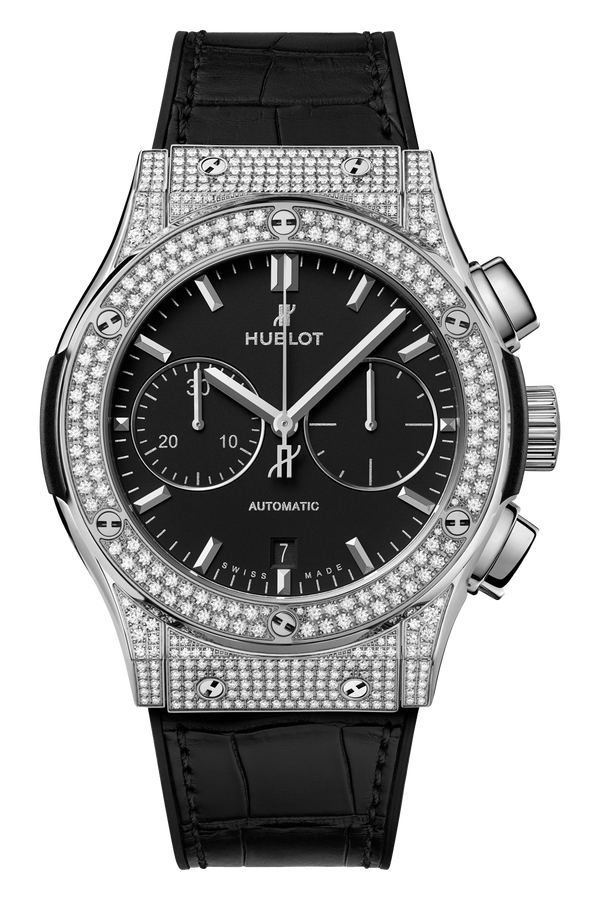 Classic Fusion Chronograph Titanium Pave