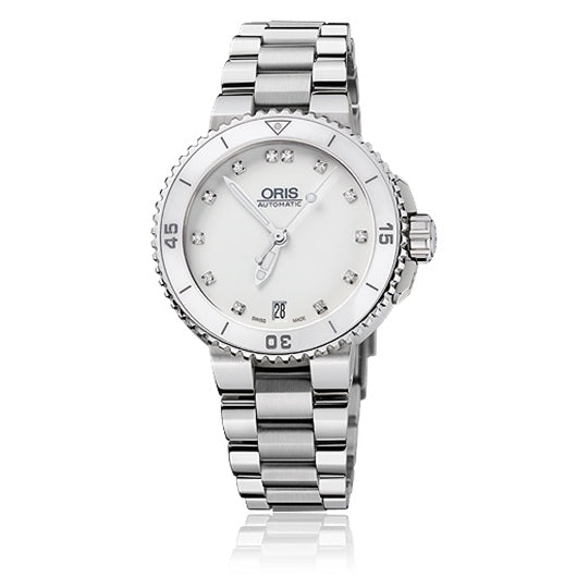 Oris Aquis Date Diamonds 01 733 7652 4191-07 8 18 01P Men's Watch