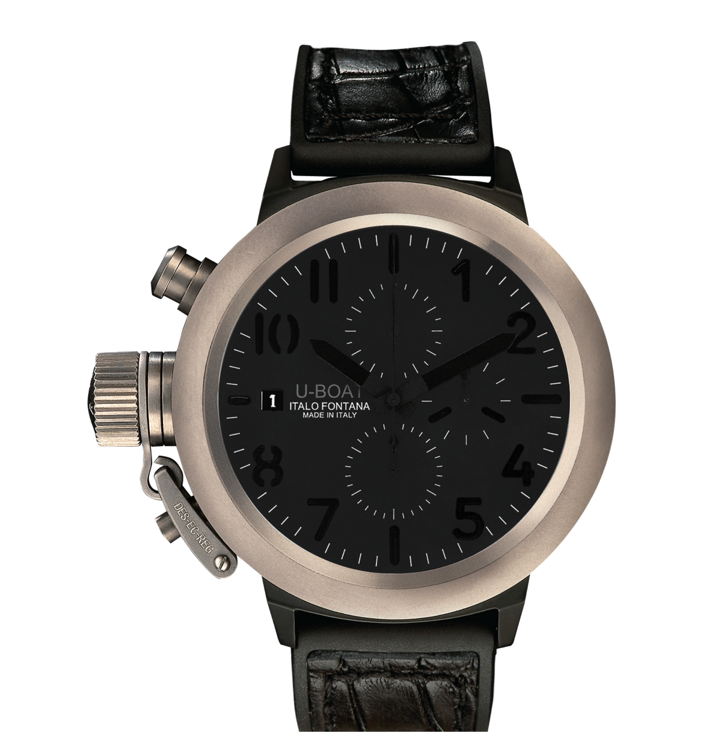 U-Boat Flightdeck 50 CAB Titanium/Titanium Bezel 5417