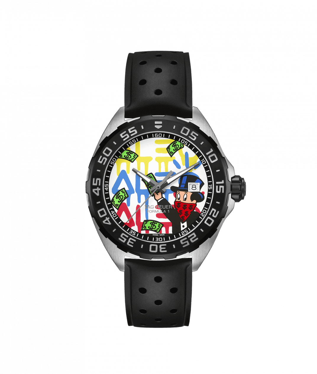 Limited Edition Tag Heuer Formula 1 Alec Monopoly Special Edition Quartz Stainless Steel On Strap Men's Watch WAZ1119.FT8023