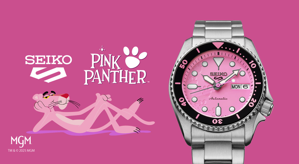 Seiko 5 SKX series Pink Panther Limited Edition SRPM07