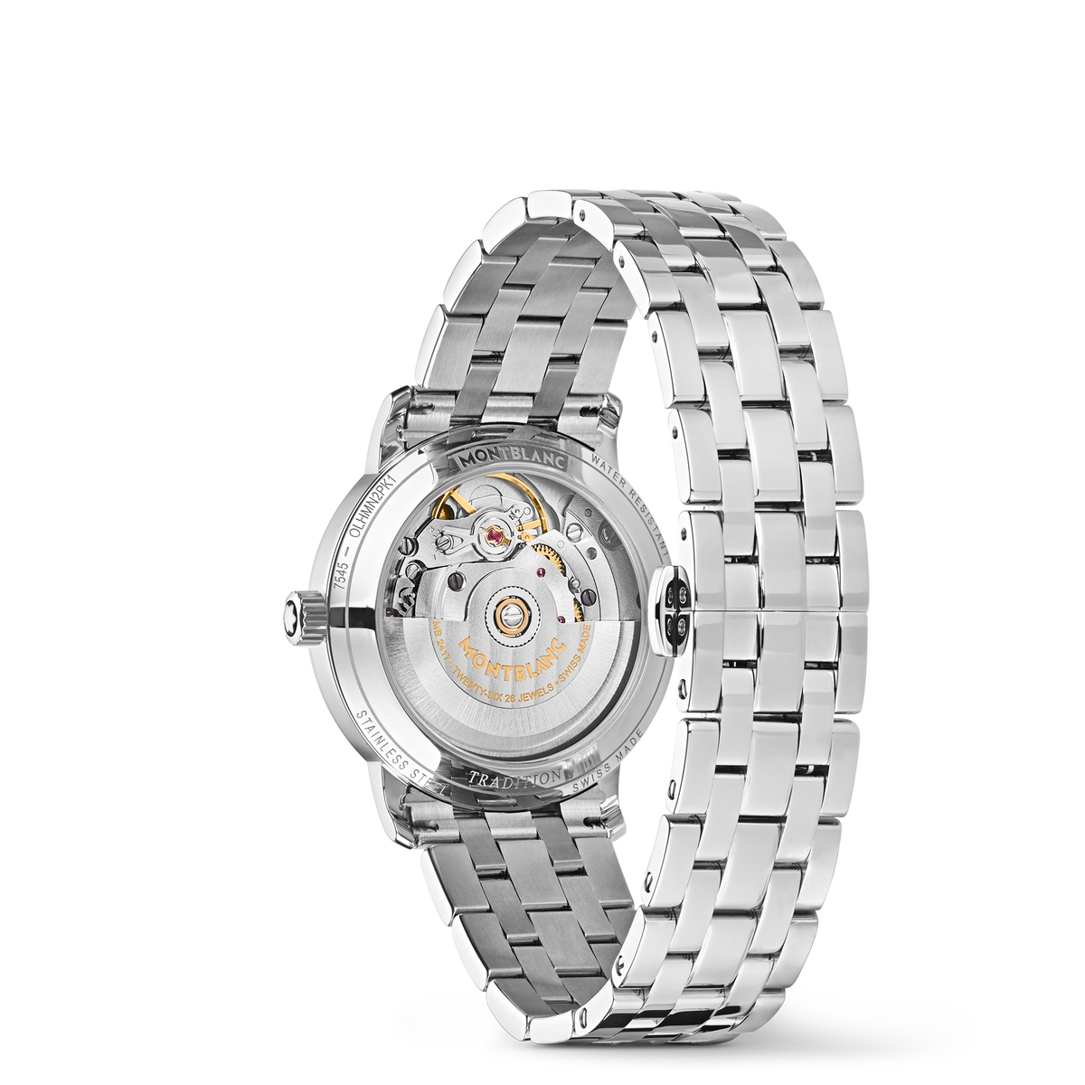 Montblanc Tradition Automatic Date 32 mm - Steel - Light blue - Montblanc® US MB131297