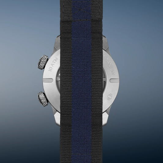 Bremont Watches | Mens | Altitude Altitude MB Meteor Blue Dial Blue Barrel Nato Strap ALT42-MT-TI-BLBL-N-S