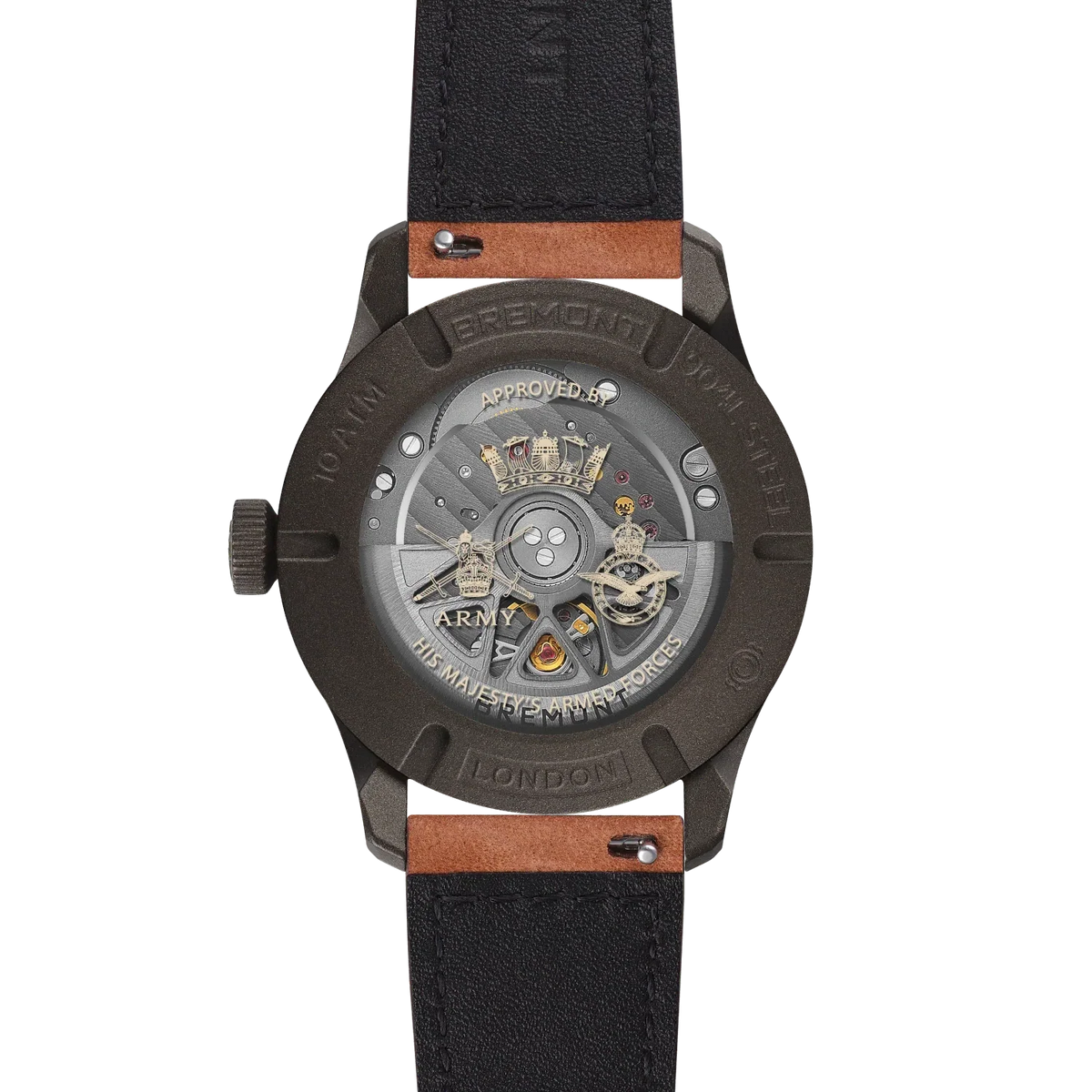 Bremont Watches | Mens | HMAF HMAF Altitude 39mm Date Leather Strap ALT39-DT-SSBC-HMAF-L-S