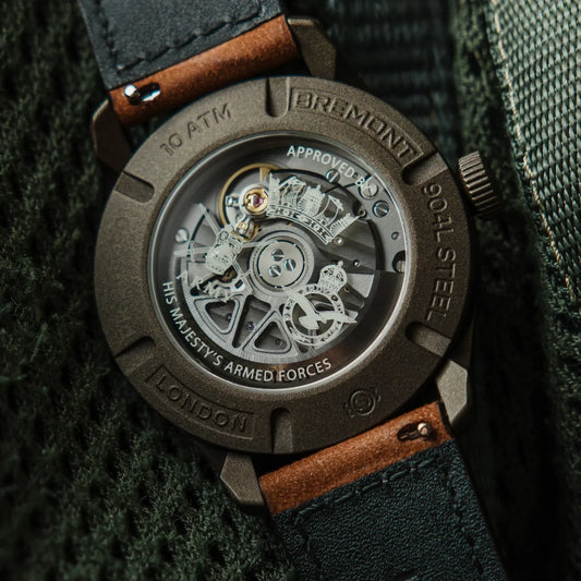 Bremont Watches | Mens | HMAF HMAF Altitude 39mm Date Leather Strap ALT39-DT-SSBC-HMAF-L-S
