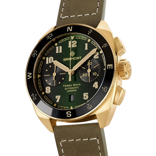 Bremont Watches | Mens | Terra Nova Terra Nova 42.5 Chronograph Bronze TN42-CHR-BZ-GN-L-S