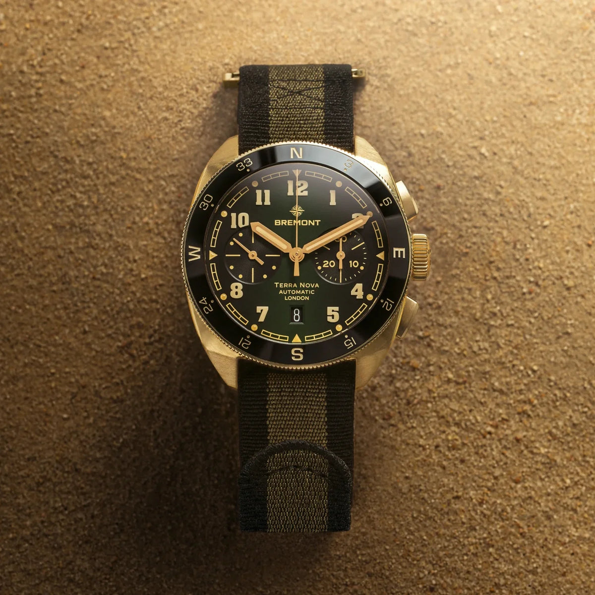 Bremont Watches | Mens | Terra Nova Terra Nova 42.5 Chronograph Bronze TN42-CHR-BZ-GN-N-S