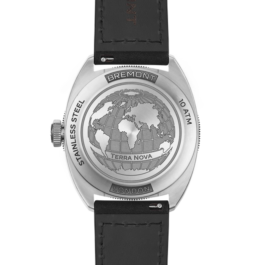 Bremont Watches | Mens | Terra Nova Terra Nova 40.5 Turning Bezel Power Reserve TN40-PWR-SS-BK-L-S