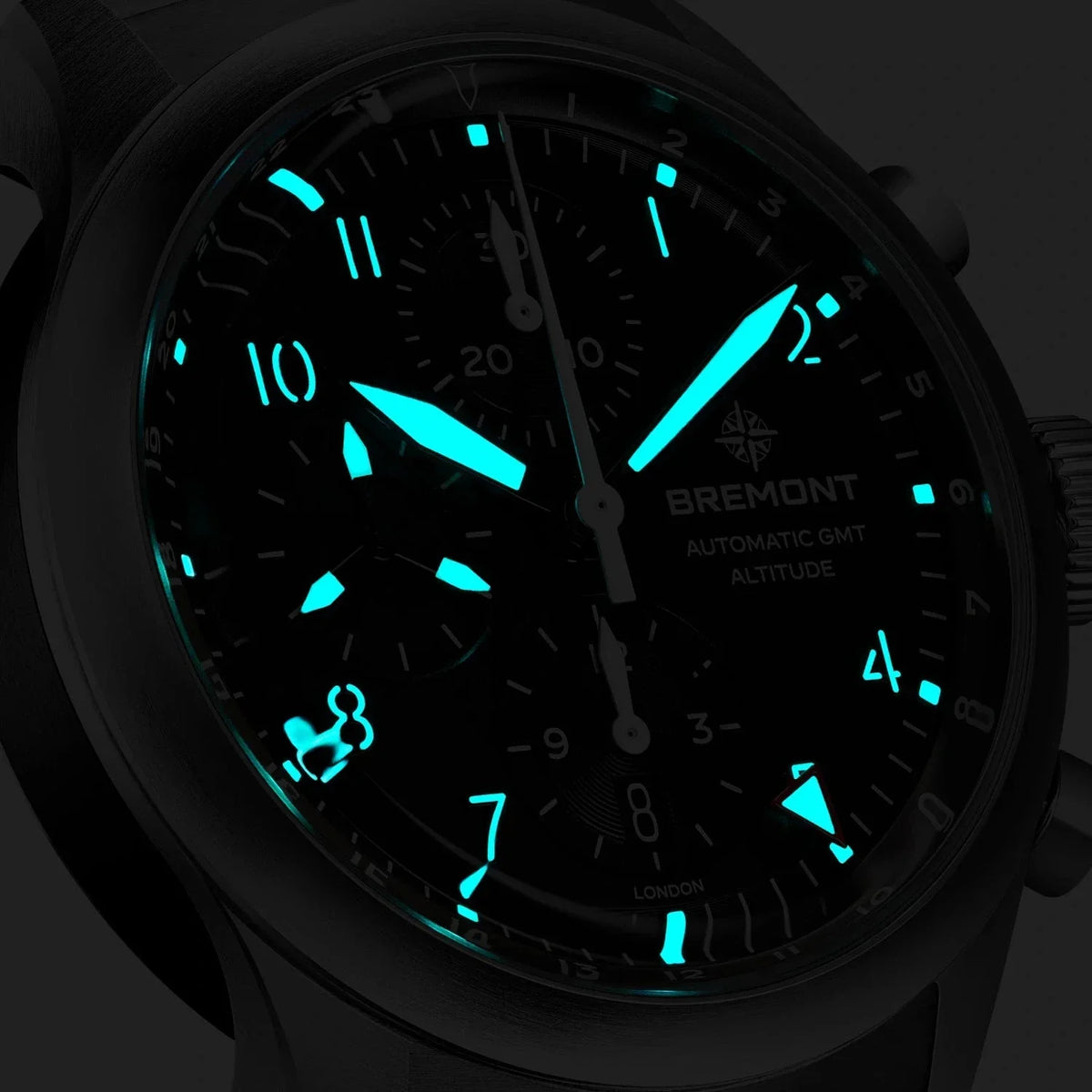 Bremont Watches | Mens | Altitude Altitude Chronograph GMT ALT42-CHR-G-SS-BK-N-S