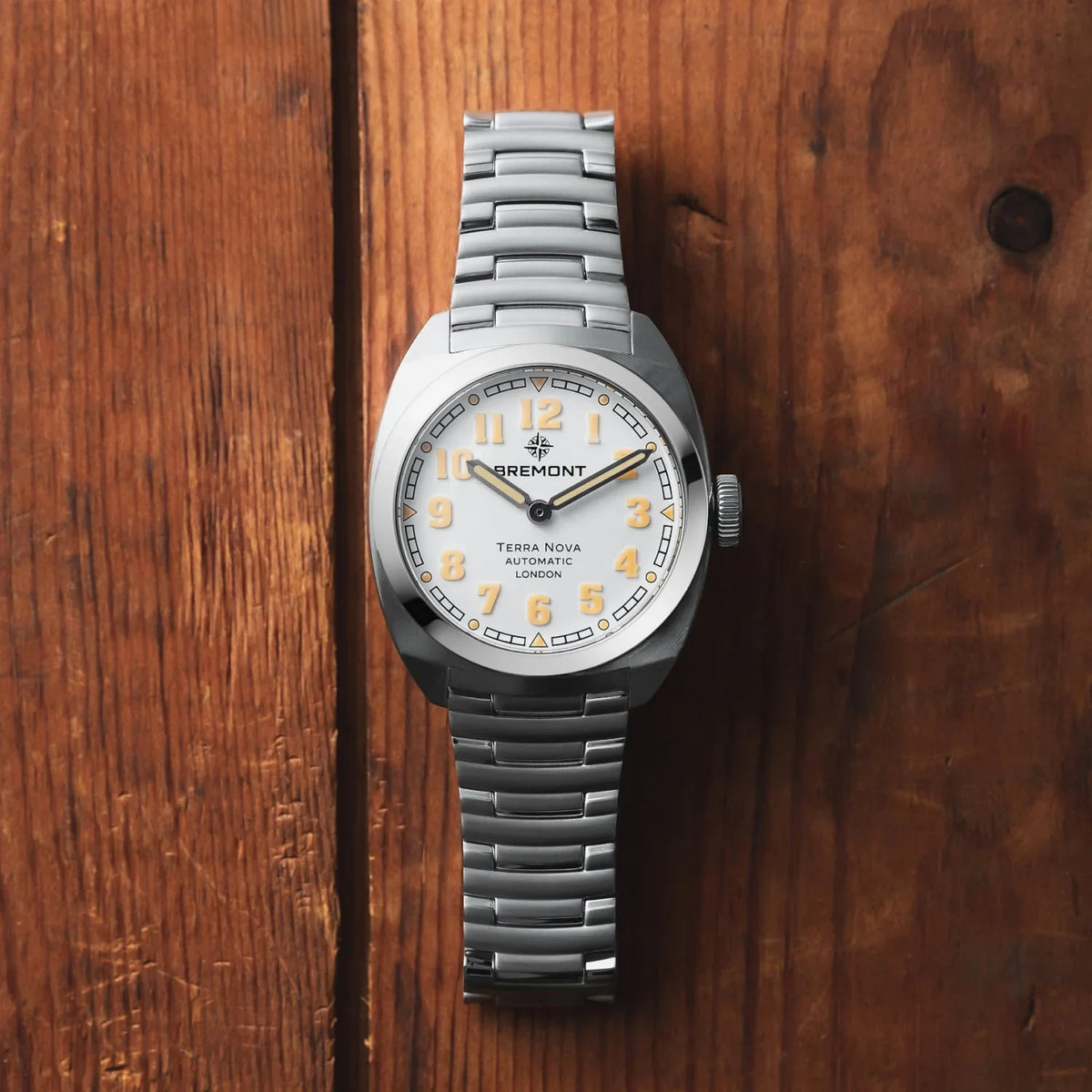 Bremont Watches | Mens | Terra Nova Terra Nova 38 TN38-ND-SS-WH-B