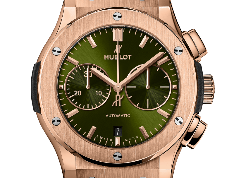 Hublot Classic Fusion Chronograph King Gold Green 45 mm 521.OX.8980.RX