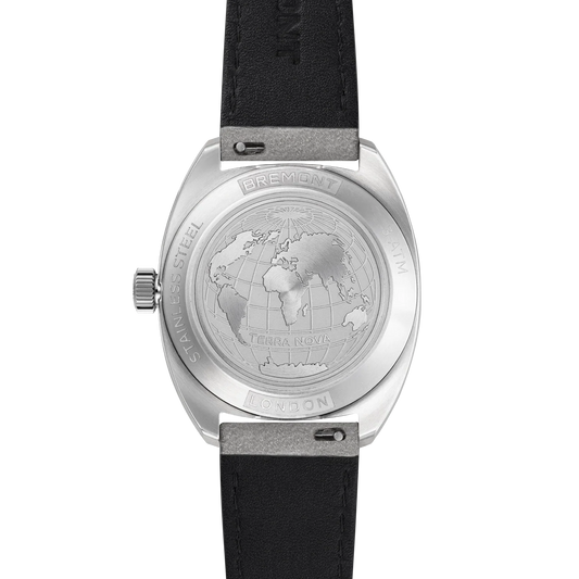 Bremont Watches | Mens | Terra Nova Terra Nova 35mm Jumping Hour Frosted Leather Strap TN35-JH-FS-CC-L-S