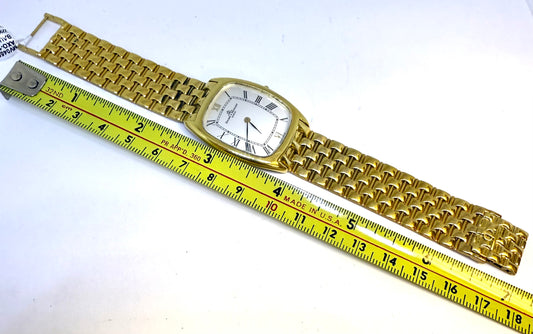 Pre-Owned Baume & Mercier Classic Driver 18Kt Yellow Gold Quartz On Bracelet MV045096