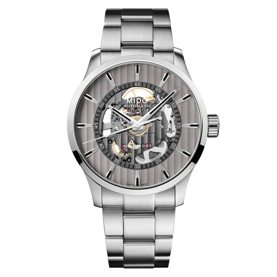 Mido Multifort Skeleton Vertigo M0384361103100
