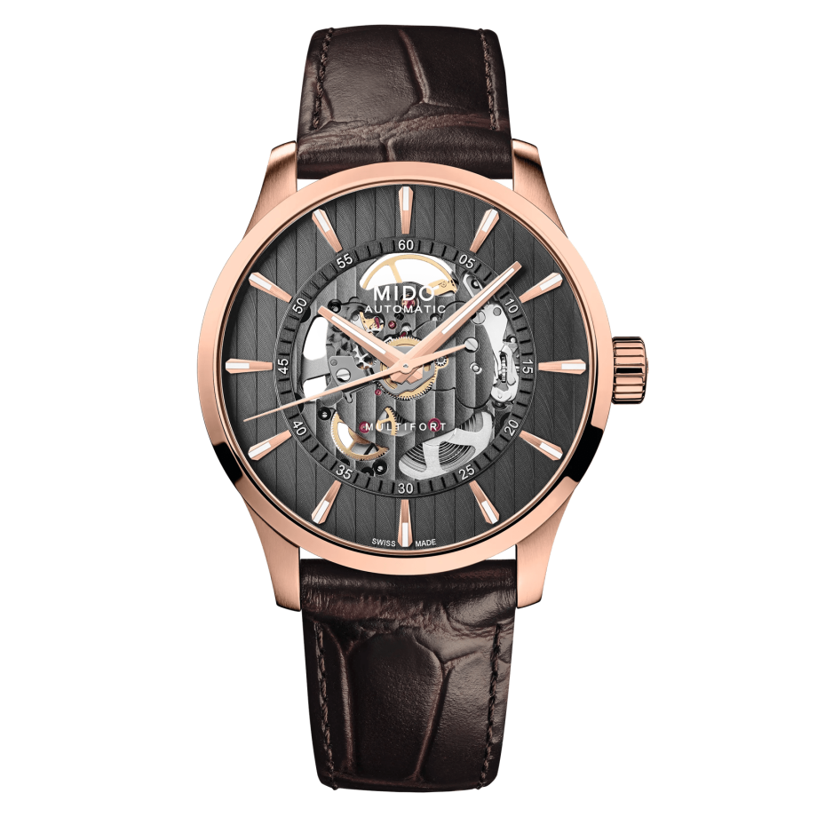 Mido Multifort Skeleton Vertigo M0384363606100