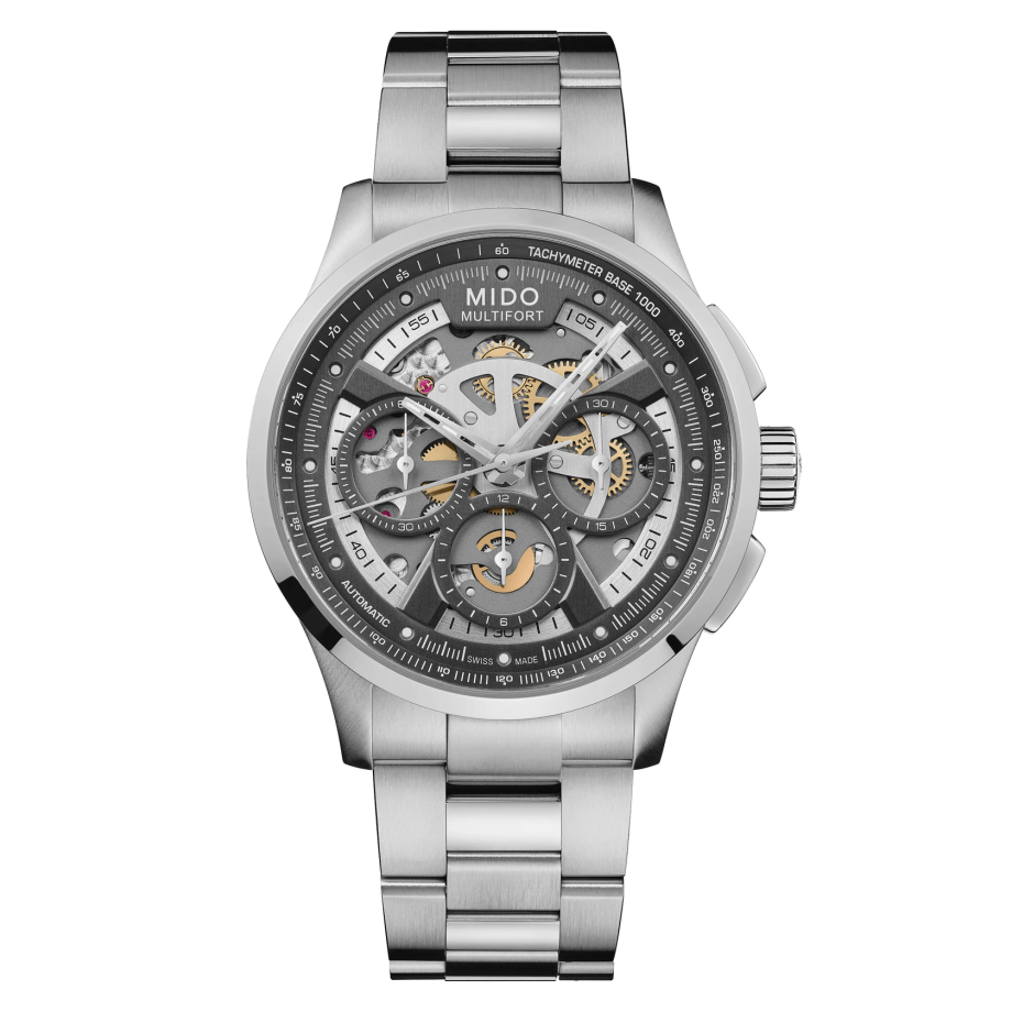Mido Multifort Skeleton Chronograph M0386621106000