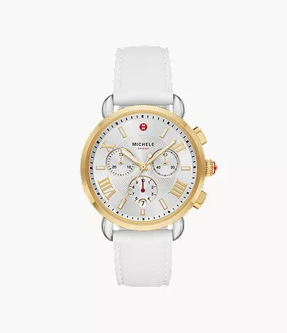 Michele Sporty Sport Sail White Silicone Watch MWW01P000017