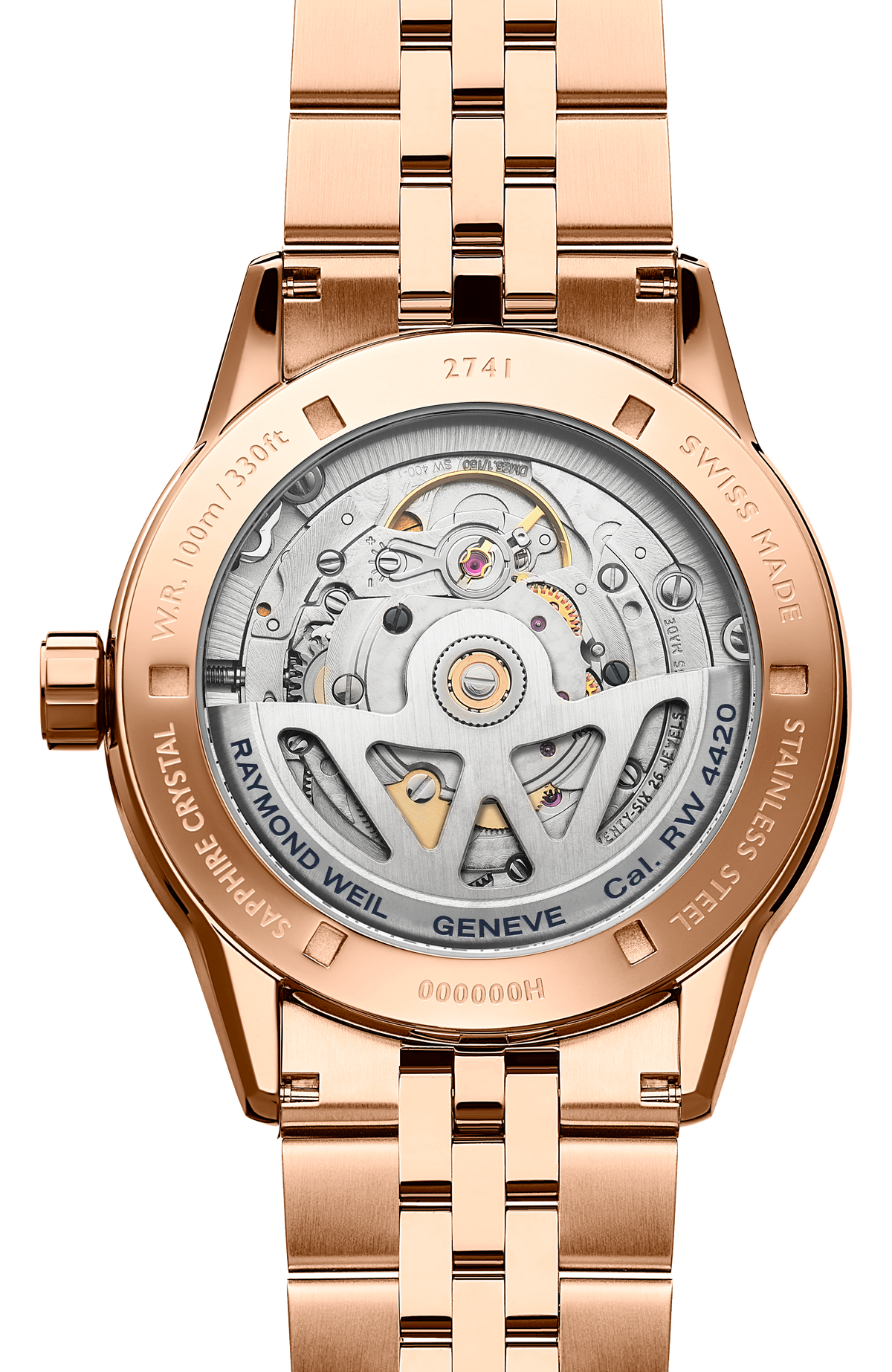 Raymond Weil simple Freelancer Men's Automatic Cream Dial Stainless Steel Bracelet Watch, 40 mm 2741-P5-64001