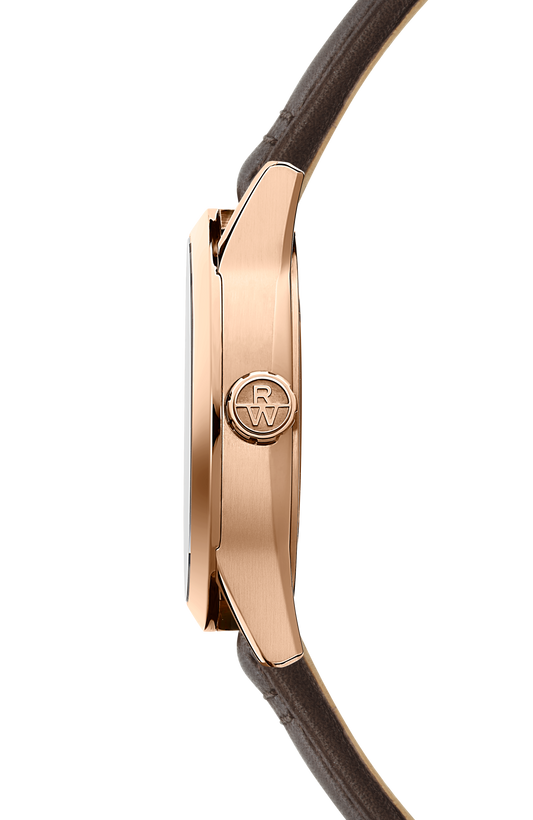 Raymond Weil simple Freelancer Men's Automatic Cream Dial Leather Strap Watch, 40 mm 2741-PC5-64001