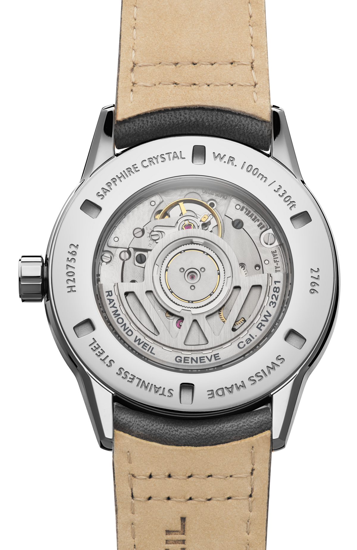 Raymond Weil simple Freelancer Automatic Complete Calendar Anthracite Grey Dial Leather Strap Watch, 40 mm 2766-STC-60001