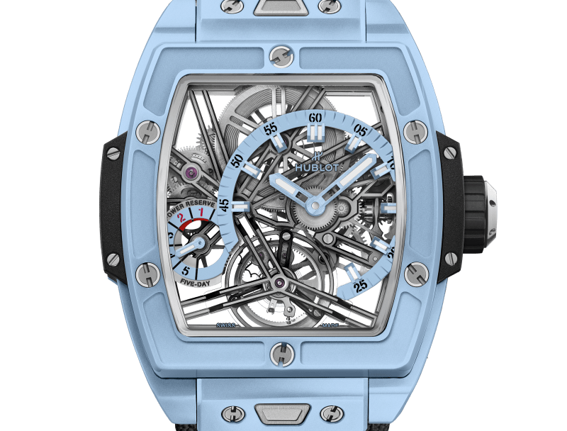 Hublot Spirit of Big Bang Tourbillon 5-Day Power Reserve Sky Blue Ceramic 42 mm 645.EX.5123.NR