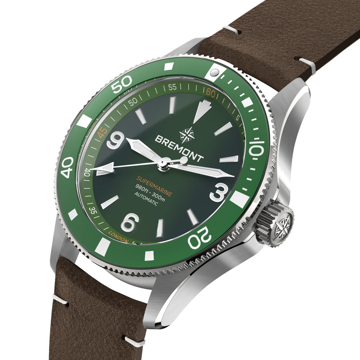 Bremont Watches | Mens | Supermarine Supermarine 300M SM40-ND-SS-GN-L-S