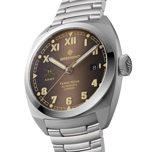 Bremont Watches | Mens | HMAF HMAF Terra Nova 40.5mm Date Bracelet TN40-DT-SS-HMAF-BR-B