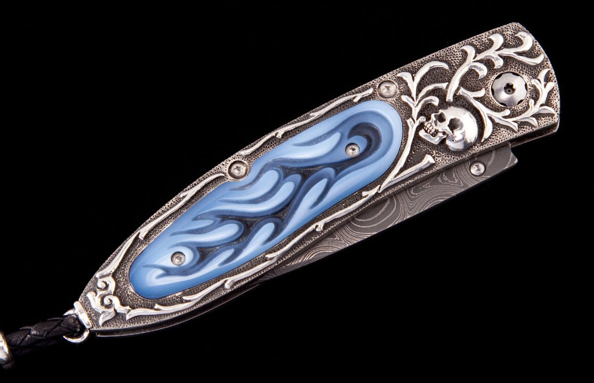 William Henry KNIVES B05 Flaming Skull