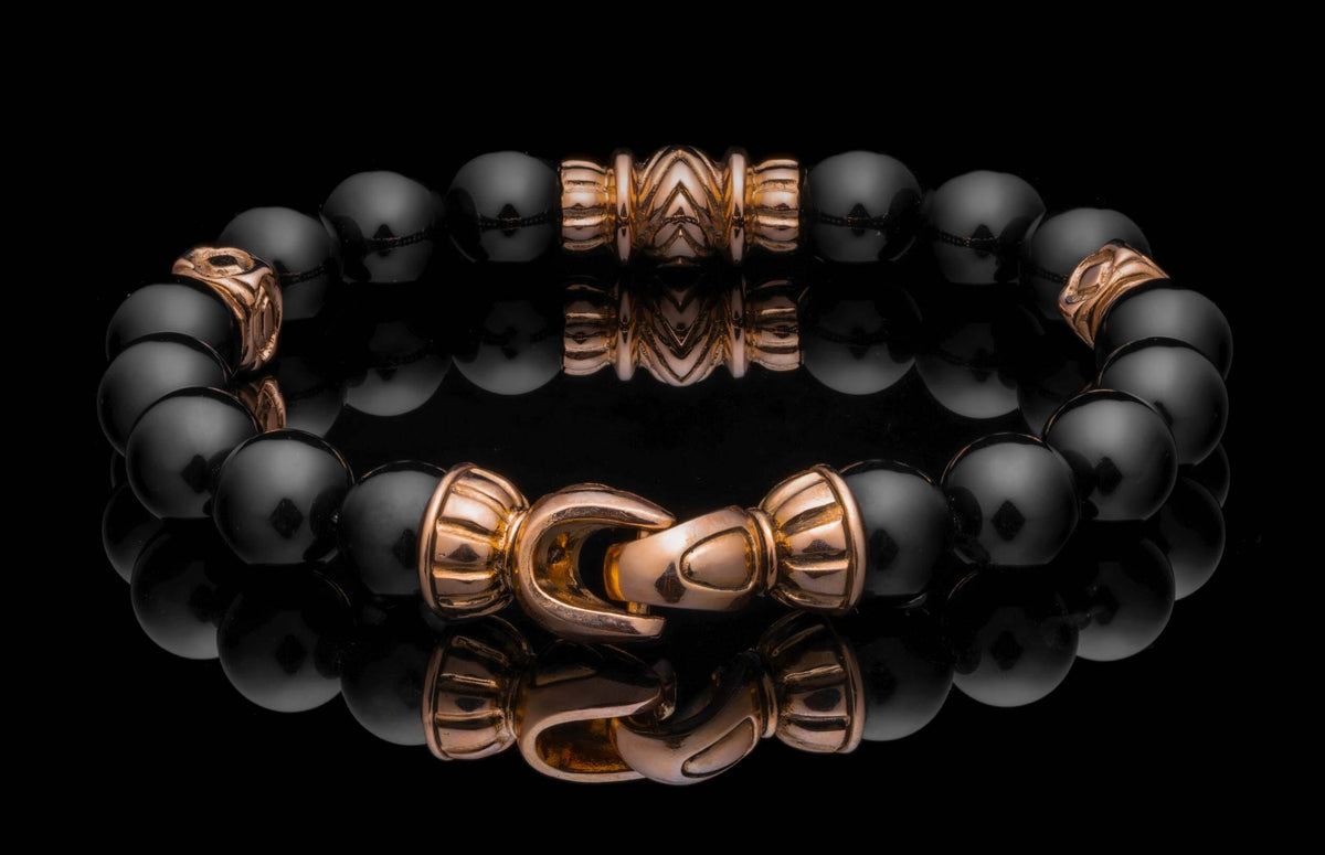 William Henry JEWELRY Black Onyx Tikal BB62 BO RG