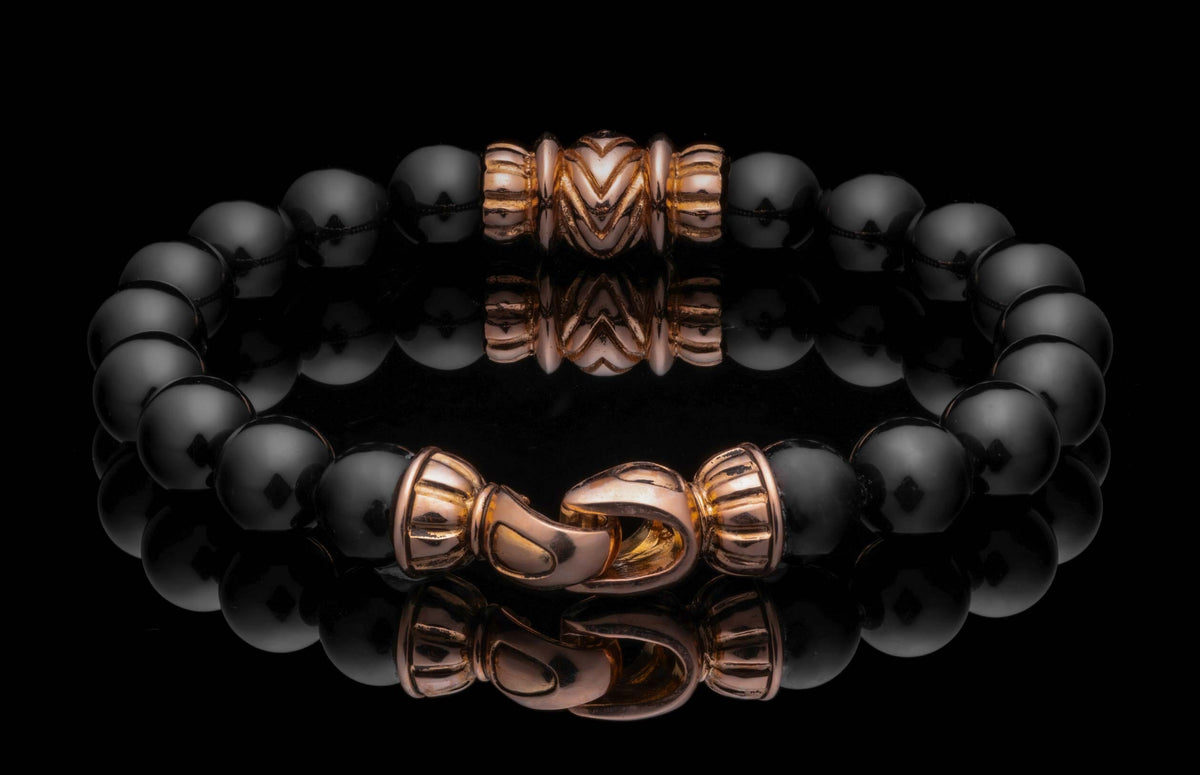 William Henry JEWELRY Black Onyx Pilas BB63 BO RG