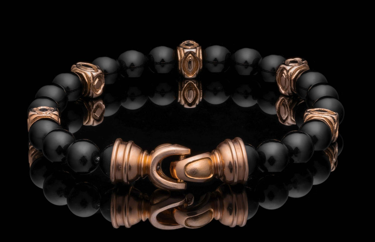 William Henry JEWELRY Black Onyx Copan BB64 BO RG