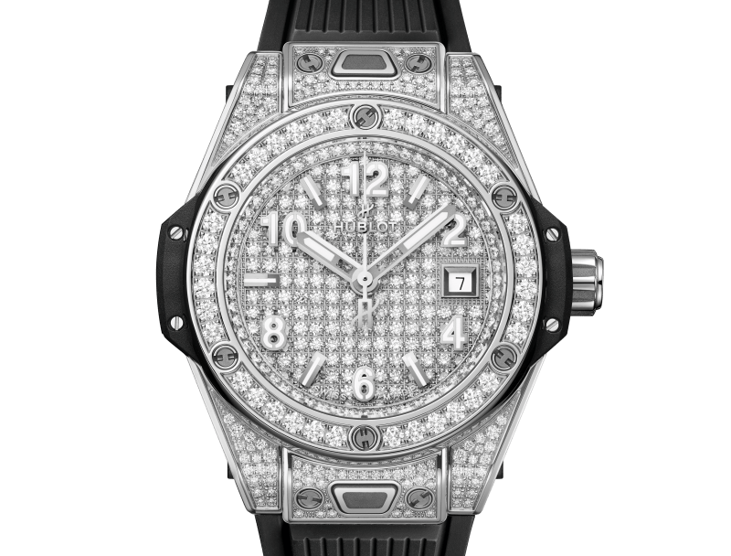 Hublot Big Bang One Click Steel Full Pavé 33 mm 485.SX.9000.RX.1604