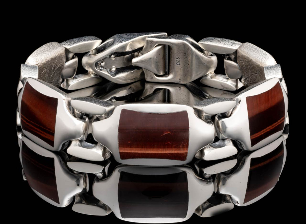William Henry JEWELRY Red Tiger Eye Retro BR13 RTE