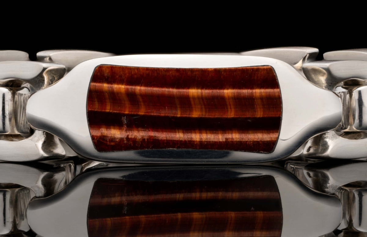 William Henry JEWELRY Red Tiger Eye Identity BR24 RTE