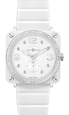 Bell & Ross BR -S White Ceramic Phantom Diamonds_ Watch