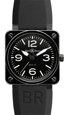 Bell & Ross BR 01-92 Ceramic Black Rubber Watch