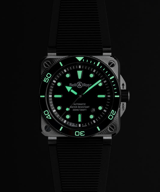 Bell & Ross Watch BR-03 Diver Black Steel BR03A-D-BL-ST/SRB