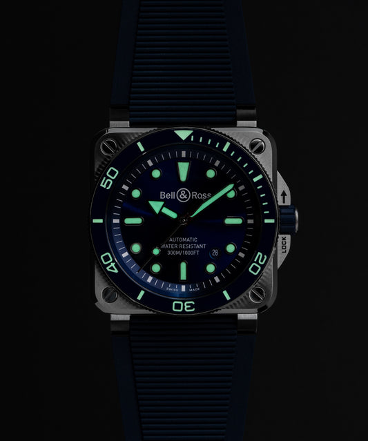 Bell & Ross Watch BR-03 Diver Blue Steel BR03A-D-BLU-ST/SRB