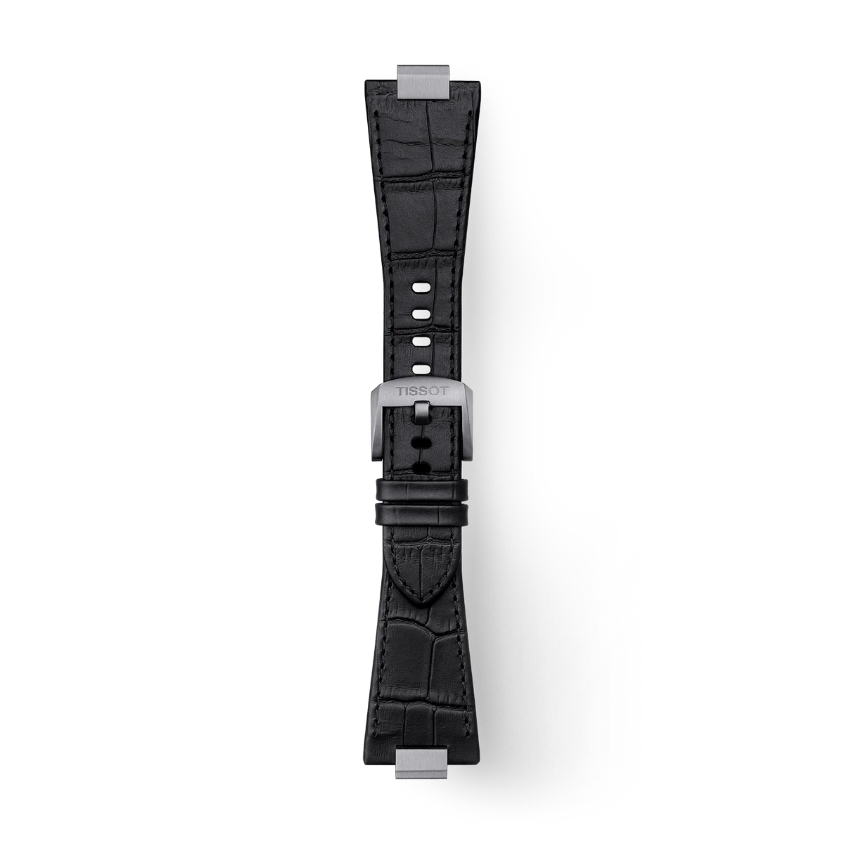 Tissot Official Black PRX 40mm Leather Strap With Steel Endpiece T852047562