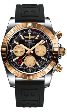 Breitling Chronomat 44 GMT CB042012/BB86 Steel and Gold on Diver-Pro-iii-Black-Tang Men's Watch