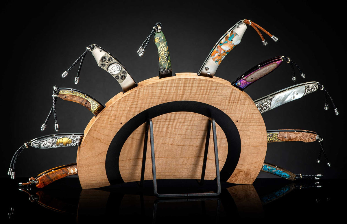 William Henry KNIVES Maple Collector Knife Rack CD1-M